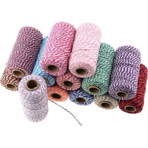 1.5mm Cotton Cords 1 Roll 100 Metres DIY Home Decor Craft Wedding Party For Sewing Accessories Hand packaging AA8278