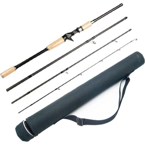 1.8 2.1 2.4 3.0m 4 Section Guide Fishing Rod Spinning Casting Ultralight hard Carbon Hand Fishing Tackle Lure Rod Wt:10-25g