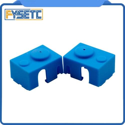 10X V6 Insulation Blue PT100 Silicone Socks Heated Block For V6 Hotend Warm Keeping Cover 3D Printer Parts