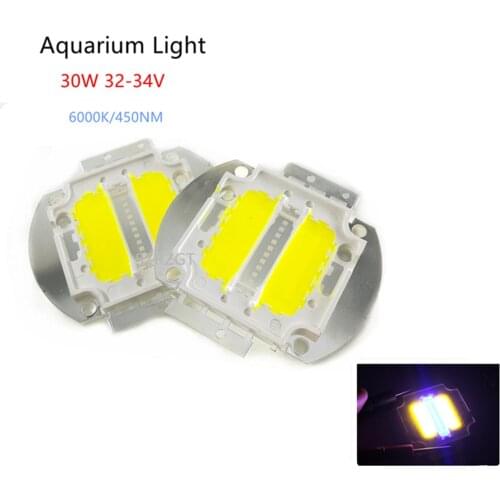 30W 32-34V High Power LED Blue /White Mixed Light For DIY Light Aquarium
