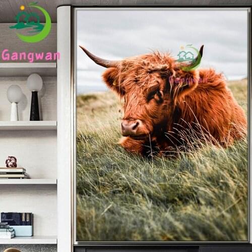 Highland Cow Diamond Painting DIY Diamond Embroidery Brown Bull Animal Mosaic Picture Of Rhinestone Handmade Needlework new art