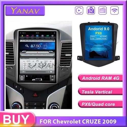 Car video Multimedia Player For-Chevrolet CRUZE 2009-2014 GPS navigation car stereo android vertical screen autoradio DVD player