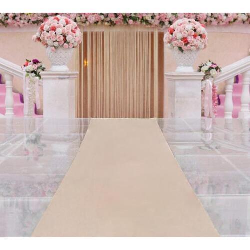 Aisle Runners Wedding Accessories Champagne Aisle Runner Carpet Rugs for Step Repeat Display, Ceremony Parties and Events Indoor