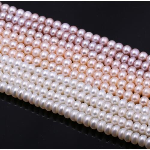 Natural Freshwater Pearls Beads High Quality AAA 36 cm Punch Loose Beads for Jewelry Making DIY Women Necklace Bracelet 4-9 mm