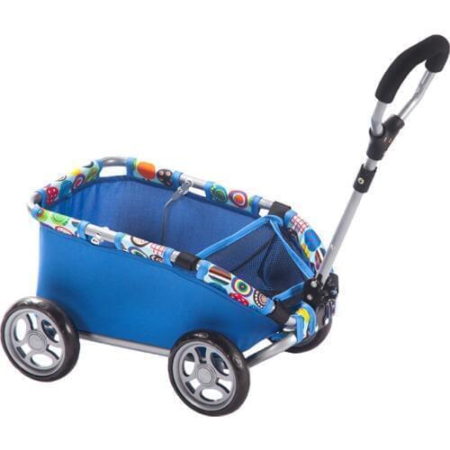 Childrens Toy Doll Stroller Play Pretend Toy Four-wheeled Small Cart Toy Car Baby Toy Car House Push-pull CarToys for children