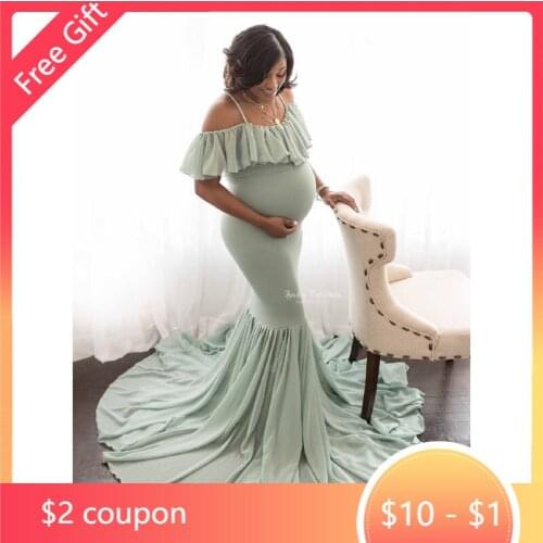 Long Maternity Photography Props Dresses For Pregnant Women Clothes Maternity Dresses For Photo Shoot Pregnancy Dress Maxi Gown