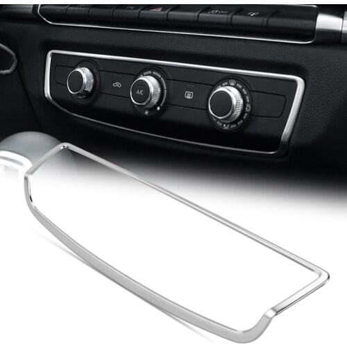 For Audi A3 8V 2013-2020 Stainless Steel Air Conditioning Adjustment Switch Cover Trim Sticker Interior Accessories