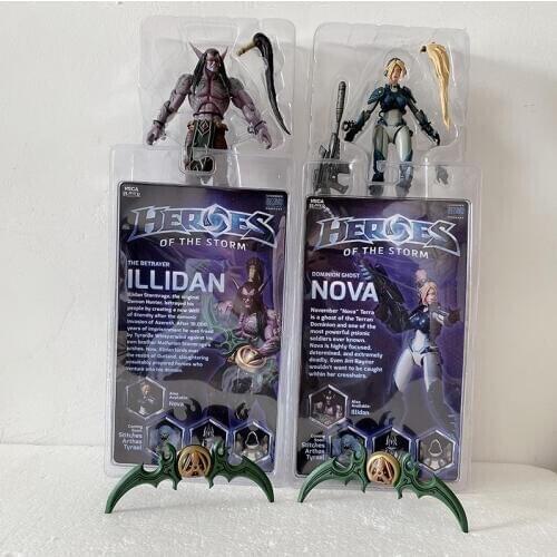 Illidan Action Figure The Betrayer Dominion Ghost Nova Tyrael Arthas Heroes Of The Storm Sylvanas Collectible For Kids Toys Gift