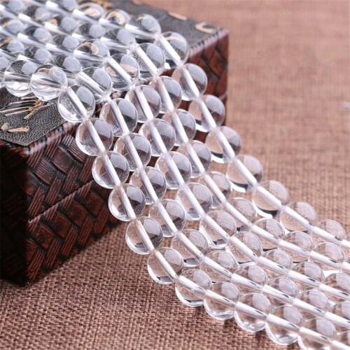 Grade AAA Natural Clear Quartz Beads 4mm-20mm Smooth Polished Round 15 Inch Strand BJ02