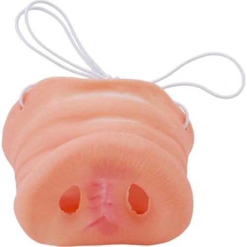 Halloween Pig Fake Nose Simulation Latex Pig Nose Fancy Costume Party Dress Up Prop Funny Accessory Spoof Simulation Props