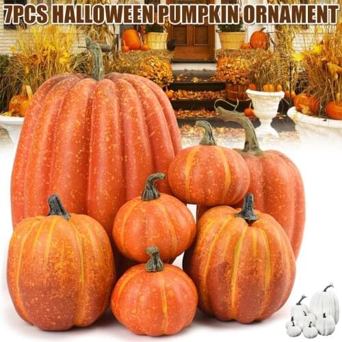 Artificial Pumpkins Decoration Harvest Fall Pumpkins Fake Foam Pumpkins for Fall Autumn Decor Thanksgiving Halloween