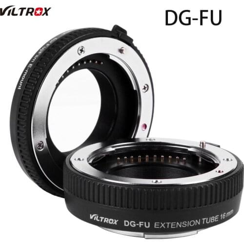 Viltrox DG-FU auto focus af extension tube ring 10mm 16mm metal mounting set for fujifilm x X-Pro2 X-T2/t1 X-T20/t10 X-E2S a10