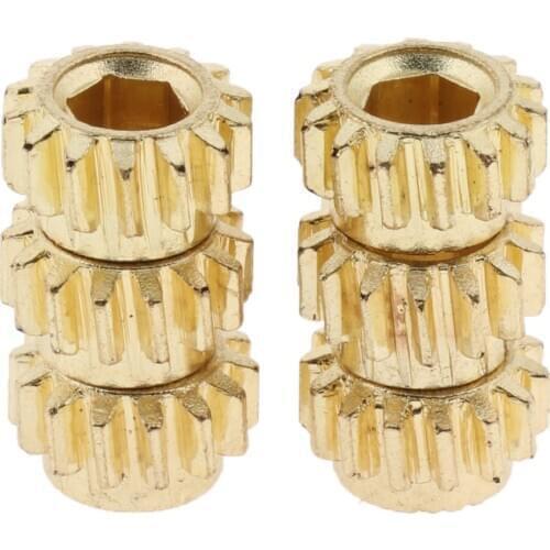 6Pcs Gold Guitar Parts Accessory Tuners Tuning Pegs Key Machine Heads Hex Hole Gears 1:18 or 1:14