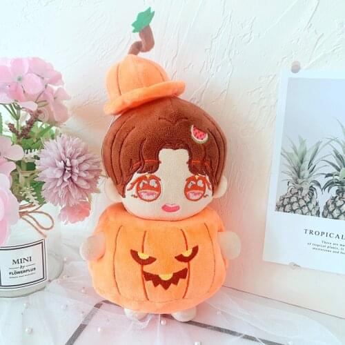 Doll Clothes Halloween Cosplay Pumpkin Suit Cute Toy Cloth for 20cm Anime Plush Star Doll