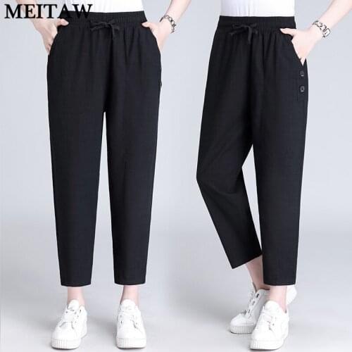 Женские льняные брюки Meitawilltion China At AliExpress
