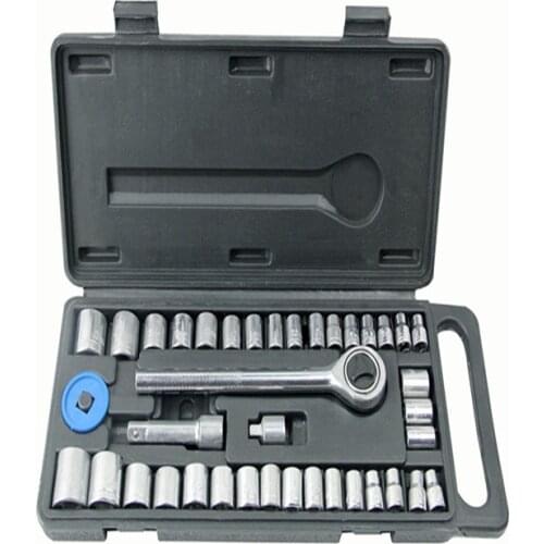 40PCS Portable Sleeve Combination Sleeve Tool Set Auto Repair Tool Sleeve Ratchet Wrench