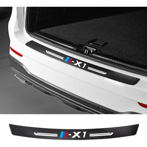 Car Sticker For BMW X1 G01 F10 F15 F16 F30 F25 F26 E70 E72 Auto Carbon Fiber Trunk Decal Threshold Protection car accessorie