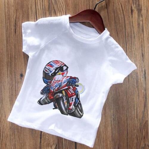Racer Painted New Baby Boys Clothes Baby Cartoon Print T-shirt Kids Summer O-Neck Tops Boys & Girls Tshirt Fashion Baby Clothes