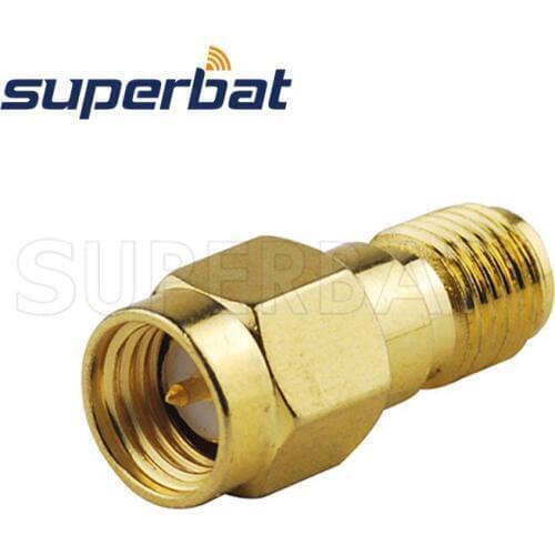 Superbat SMA-SMA Adapter SMA Male Plug to SMA Female Jack Straight RF Coaxial Connector