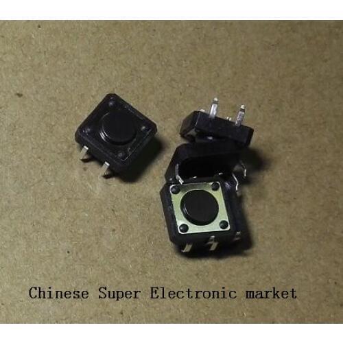 100PCS DIP 4pins Tactile Push Button Switch 12X12X4.3 mm 12*12*4.3MM