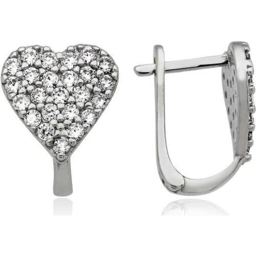 Tevuli 925 Sterling Silver Heart Earrings