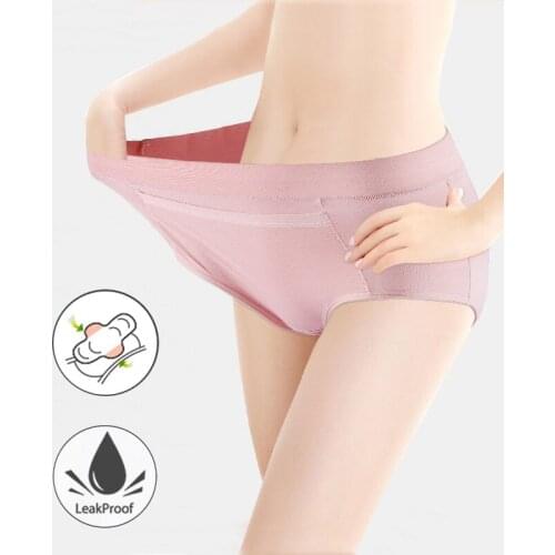 4-layer Leak Proof Menstrual Period Panties Women Underwear Physiological Pants High Waist Cotton Female Briefs Dropshiping