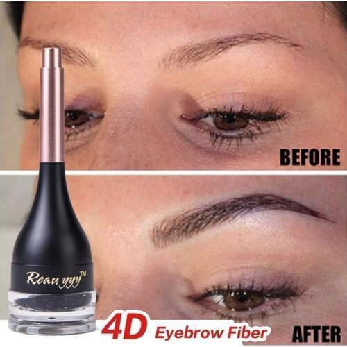 1Pc Eyebrow Enhancers Fiber Natural Hair Gel Makeup Eye Brow Extension Tinted Black Brown Long Lasting Tattoo Eyebrows Women