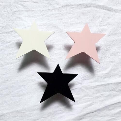 1PC Cute Star Wooden Clothes Hook for Kids Hook Wall Decorate Boy Room Hanger Room Kids Present Cute Lovely Children Room MI 005