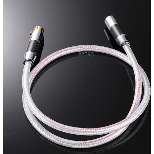 1Pcs MPS M-8 Balanced Cable Silver-plated Oxygen-Free Copper Fever Grade HIFI Carbon Fiber Microphone XLR Signal Cable