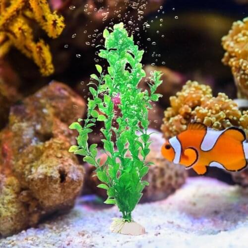 25cm Fish Tank Landscape Simulation Fake Water Plants Plastic Aquatic Artificial Grass Weed Plants Aquarium Bottom Decoration