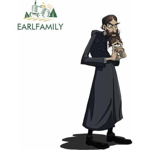 EARLFAMILY 13cm x 7cm for Grigori Rasputin Car Sticker Surfboard Windshield Decal Personality Windows Motorcycle Car Assessoires