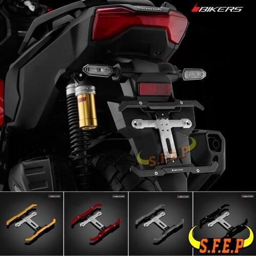 BIKERS License Plate Holder Bracket Adjustable Angle License Number Plate For Yamaha TRICITY 125 TRICITY 155 XMAX300 NMAX155