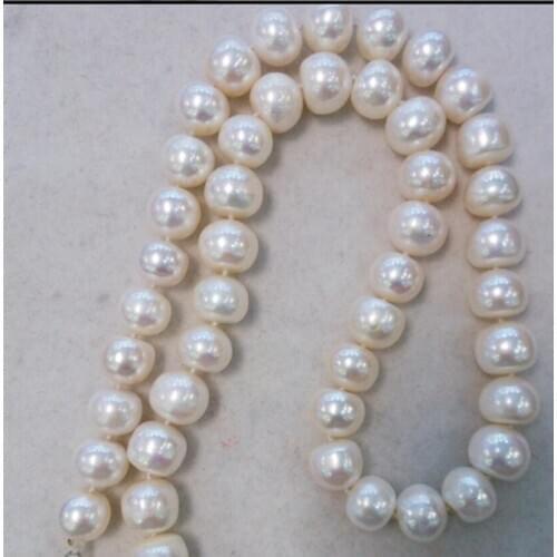 Free Shipping 8-9mm Real Natural White Akoya Cultured Pearl Necklace earring 18"