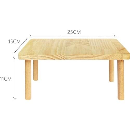 Pet Wood Platform Natural with Pillars Hamster Stand Rat Playground Chinchilla Cage Accessories Chew Toy for Birds