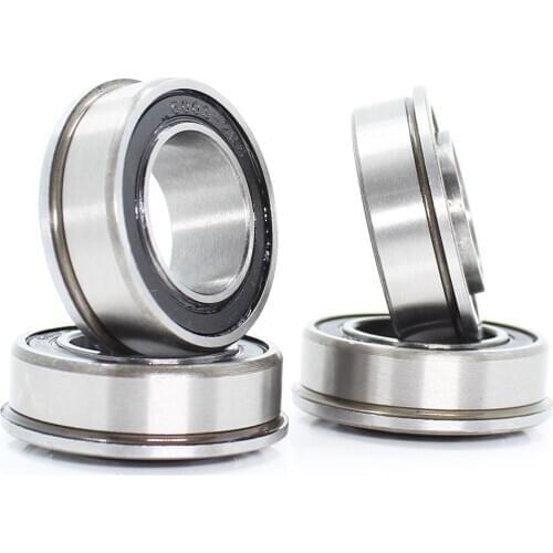 F6202 F6202RS Bearing F6202-16-2RS 16x35x11 mm ABEC-1 4PCS Flange Ball Bearings F6202-RS Garden Cart Wheel Bearing