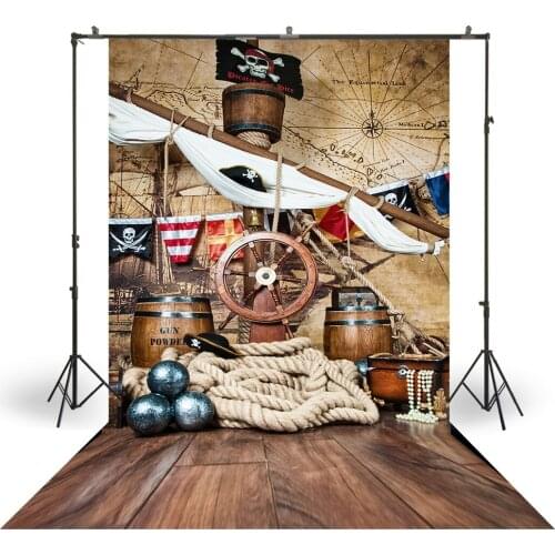 HUAYI Photography Backdrop Newborns Baby Birthday Studio Photo Background Navigation Anchor Boys Photoshoot Backdrops XT-6353