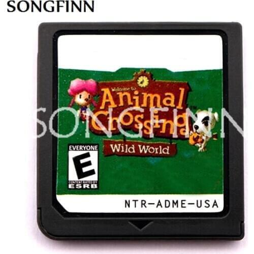 Animal Crossing Wild World English French German Italian Spanish Language Video Game Cartridge