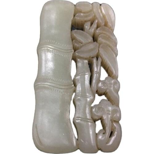 Collection of old jade, Qing Dynasty and Tian Yu hollow out [steadily rising] pendant jade ornaments antique jade