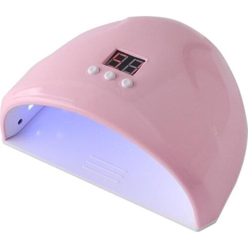 88W Pink LED Light Nail Lamp Two Hands Gel UV Lamp Manicure Nail Polish Dryer Machine And 5pcs Manicure Tools Nail Decoration
