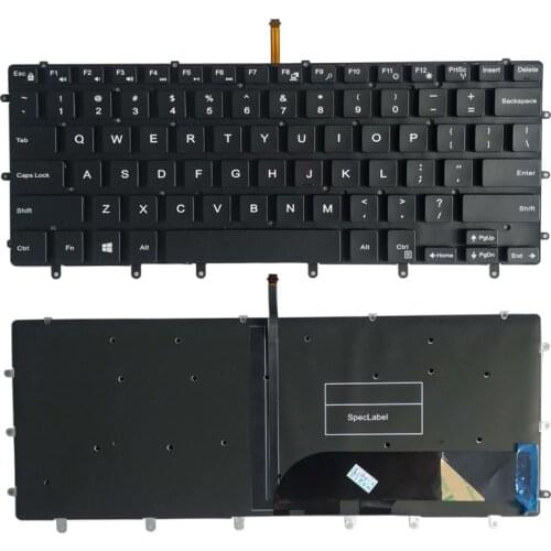 New US Keyboard FOR DELL XPS 15 9550 9560 laptop keyboard Backlight