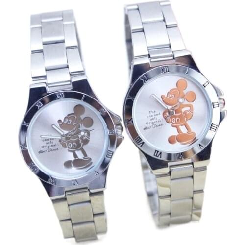 New Design Women Quartz Watch Fashion Mickey Watch Stainless Steel Watch For Girl