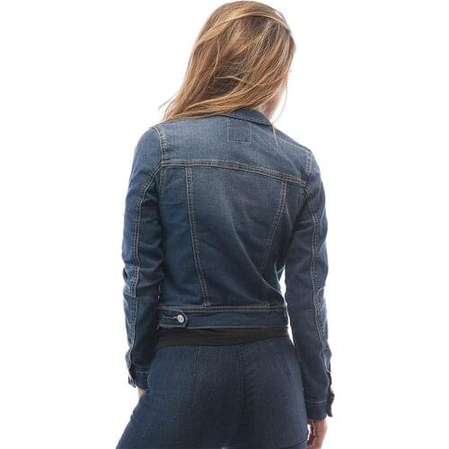 Autumn Winter Denim Jackets Womens New Solid Color Denim Coats Jean Jacket Women