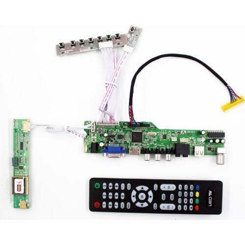 USB AUDIO HDMI-Compatible LCD TV Controller Board for B154EW01 B154EW02 B154EW03 B154EW04 B154EW08 1280x800 CCFL LVDS TFT LCD