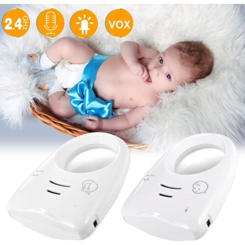Portable 2.4GHz Wireless Digital Audio Baby Monitor Two Way Talk Crystal Clear Baby Cry Detector Sensitive Transmission