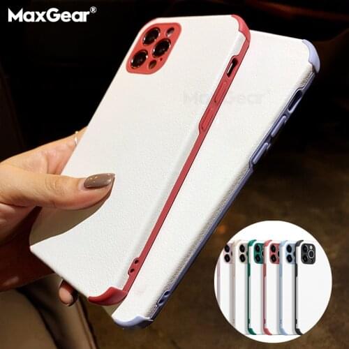 Luxury Leather Texture Square Silicon Case For iPhone 12 mini 11 Pro Max X Xr Xs 7 8 Plus SE2 Camera Protection Shockproof Cover