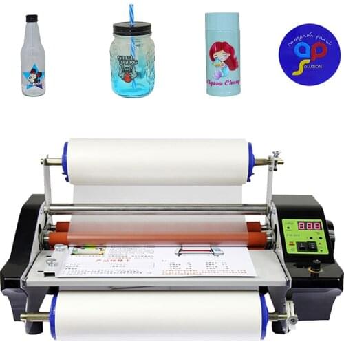 A3 A4 UV DTF Roll Laminating Machine For UV DTF Printer UV DTF Film Transfer Machine For Glass Mug bottle UV DTF Print Transfer