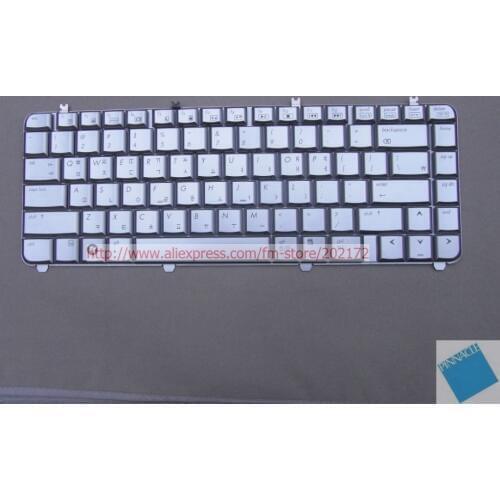 Brand New Silver UV Notebook Keyboard 488590-AD1 AEQT6Y00110 For HP Pavilion DV5 series (Korea)100% compatiable us
