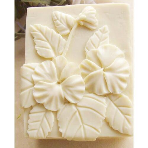 1pcs Leaves Flowers（S444）Silicone Handmade Soap Mold Crafts DIY Mould