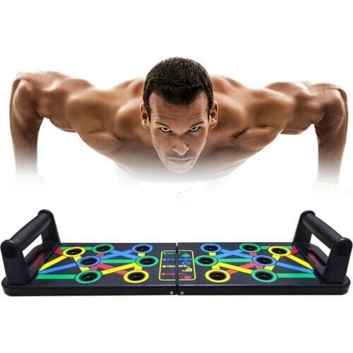 14 in 1 Push-Up Rack Board Training Sport Workout Fitness Gym Equipment Push Up Stand for ABS Abdominal Muscle Building Exercise