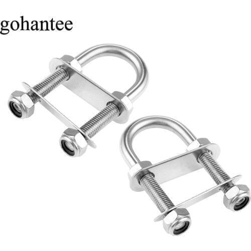2 Pcs Boats Stainless Steel Bow Stern Eye U Bolt Boat Marine U Screw Rigging Shrouds M10*90 For Bolt Rope Or Rigging Accessories